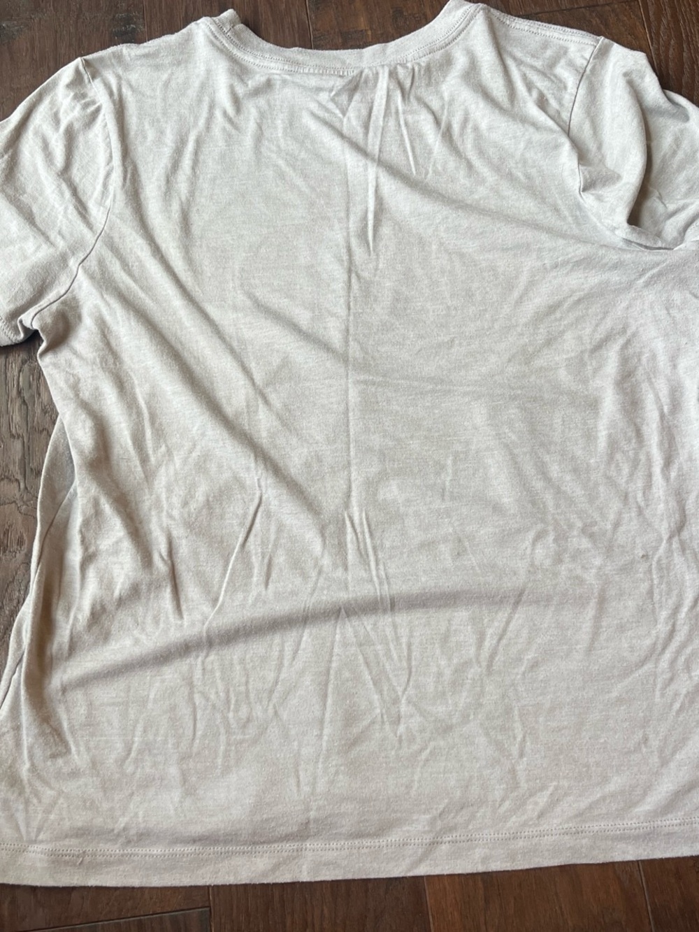 The North Face Light Beige Logo Crew Tee - Picture 3 of 3